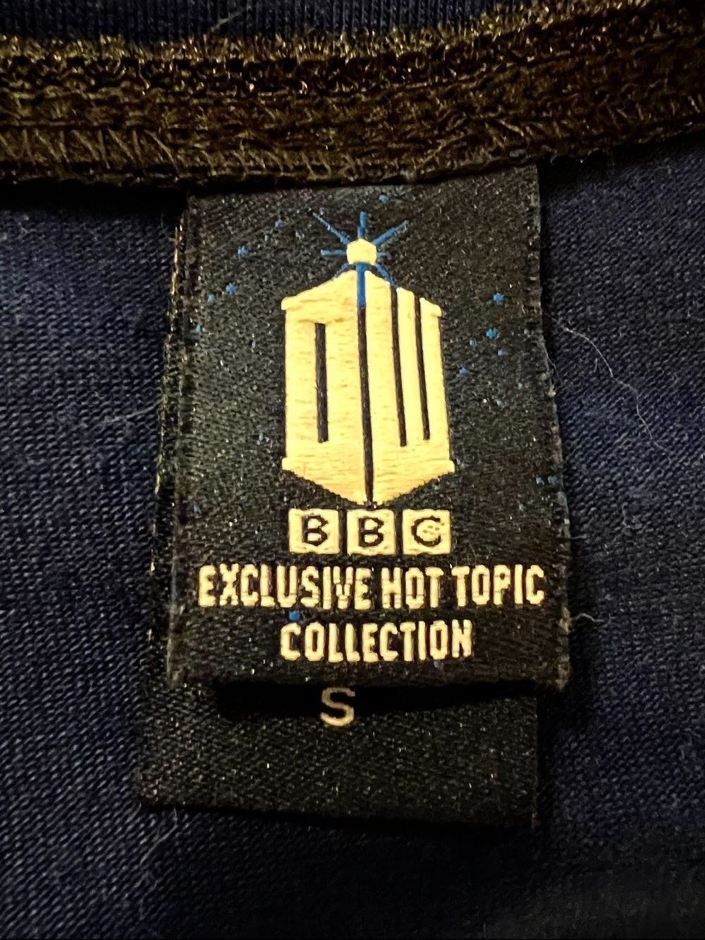 Hot Topic Navy Blue TARDIS Police Box Mini Dress - Picture 8 of 8